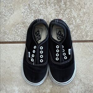 Vans Kids Black Slip-On Sneakers